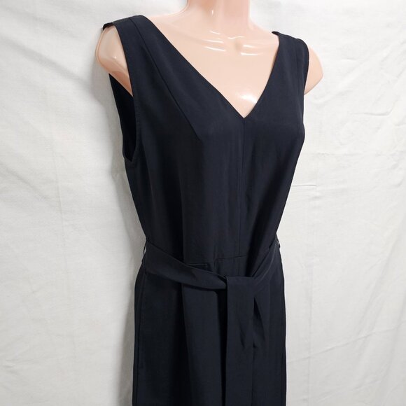 Everlane The Ultimate Crop Jumpsuit Women's Size 4 Black Wide Leg - Picture 4 of 14